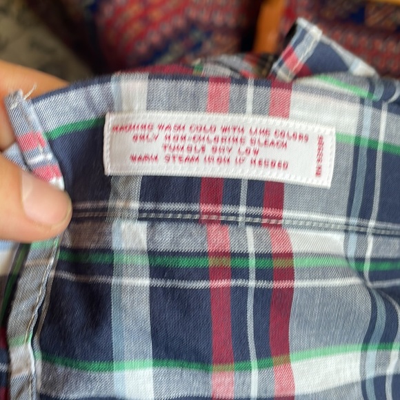 Brooks Brothers size medium original polo shirt light cotton madras pattern - Picture 7 of 8